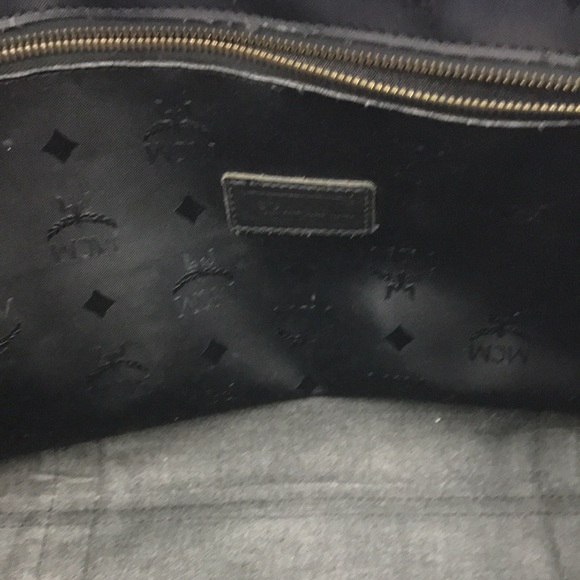 MCM  OVERSIZE TOTE SHOULDER BAG NYLON MONOGRAM BLACK - Picture 13 of 16